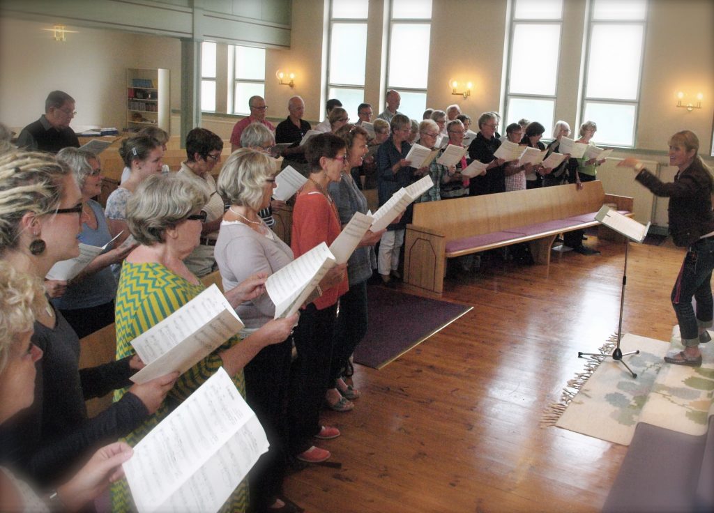 Kersti har lång erfarenhet som bl.a. dirigent och körpedagog i olika sammanhang